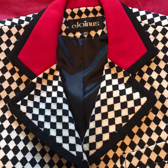 VTG CHECKERED CROP JACKET - Picture 3 of 8